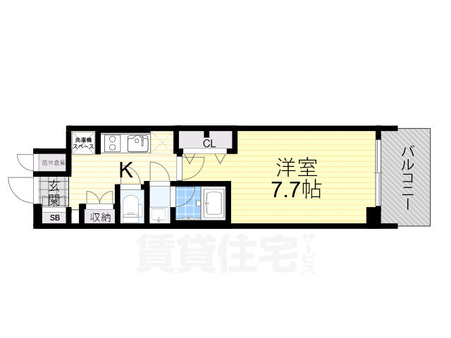 リッツ新大阪プレミアムの間取り