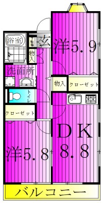 メゾン・ラフィーネIIの間取り