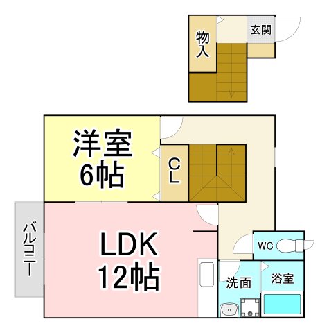 【AL SOLE　C棟の間取り】