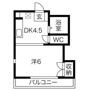 【エムワン三ケ峯の間取り】