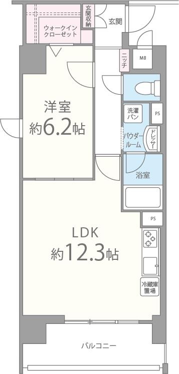 【シェーネル・ブラウエン加古川の間取り】