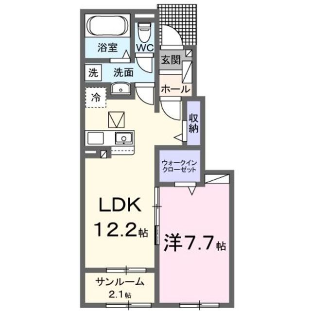 ＬＣＣＭ　花園　Iの間取り