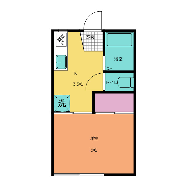 常楽ハイツ１の間取り