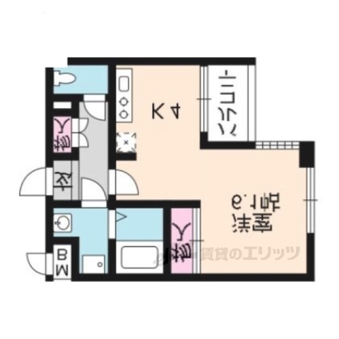 サザン桃山御陵の間取り