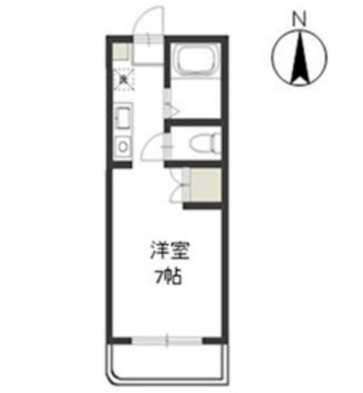 岡山市北区津倉町のマンションの間取り