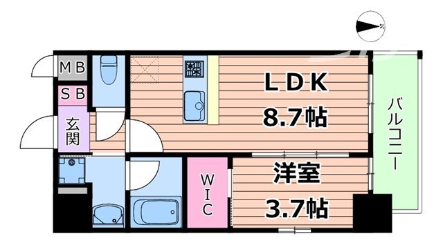 リヴェント福島の間取り