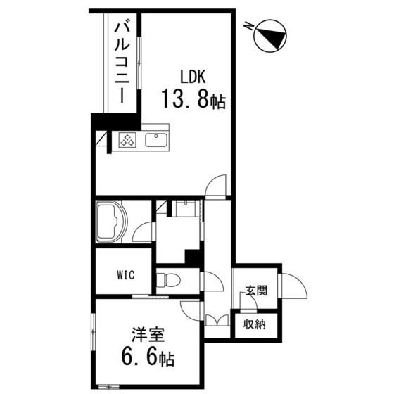 レィディエンス本町の間取り