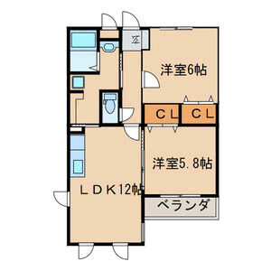 メゾンレーヴＣ．Ｃ．の間取り