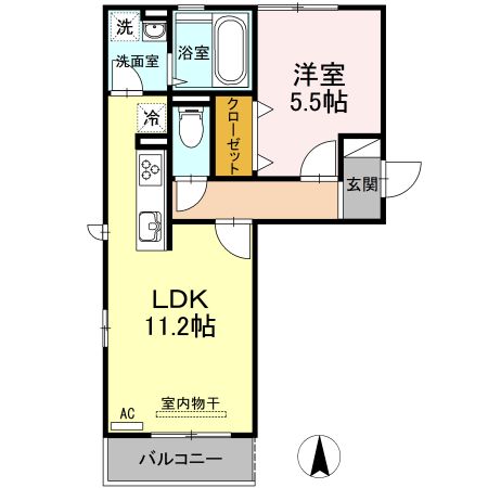 ペール　メール　メゾンの間取り