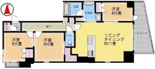 ザ・パークハウス新宿柏木の間取り