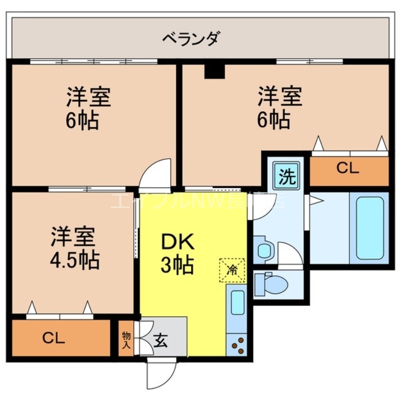 筑後屋柴田ビルの間取り