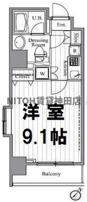 T＆G神田マンションの間取り