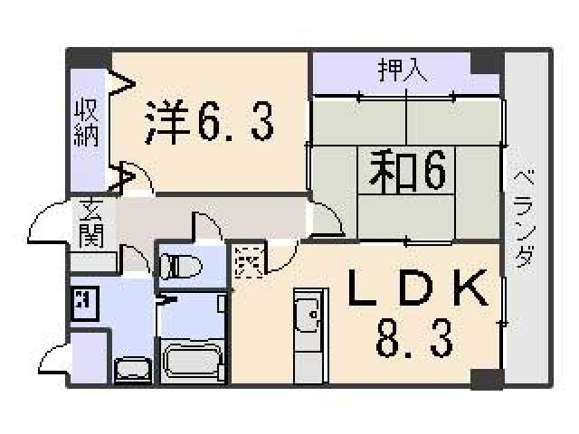 コスモスフローラ醍醐の間取り