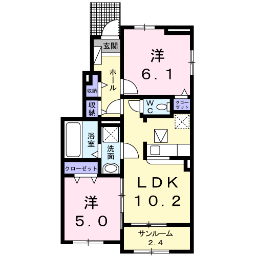 サン　フォルシュ　IIの間取り