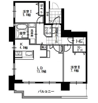 アイランドタワースカイクラブA棟の間取り