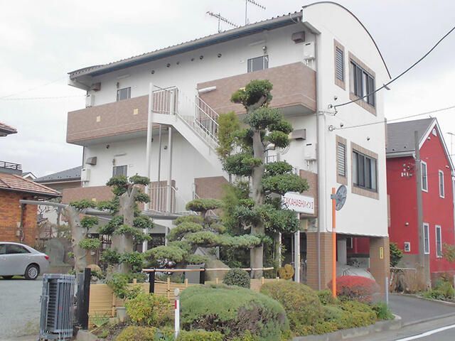 【伊勢原市石田のマンションの建物外観】