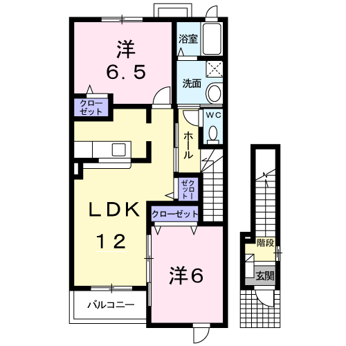 セレノ佐久平Cの間取り