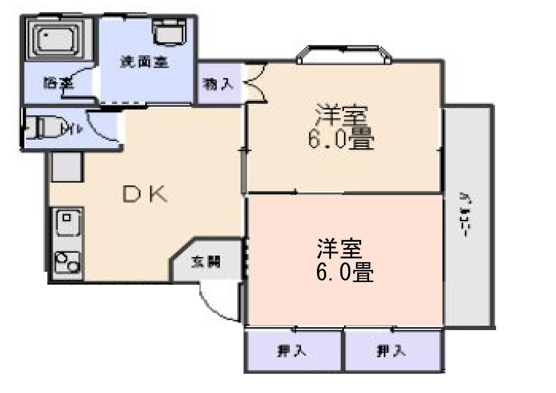 コーポ大宮Ｃ棟の間取り