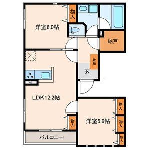 【国分寺市東元町のマンションの間取り】