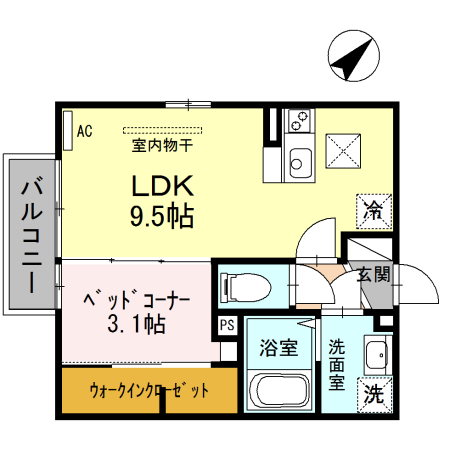 ２４番地の間取り