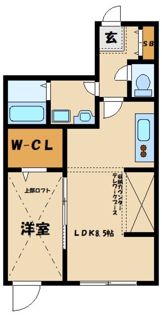 町田市小川のアパートの間取り