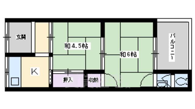 西田文化住宅の間取り