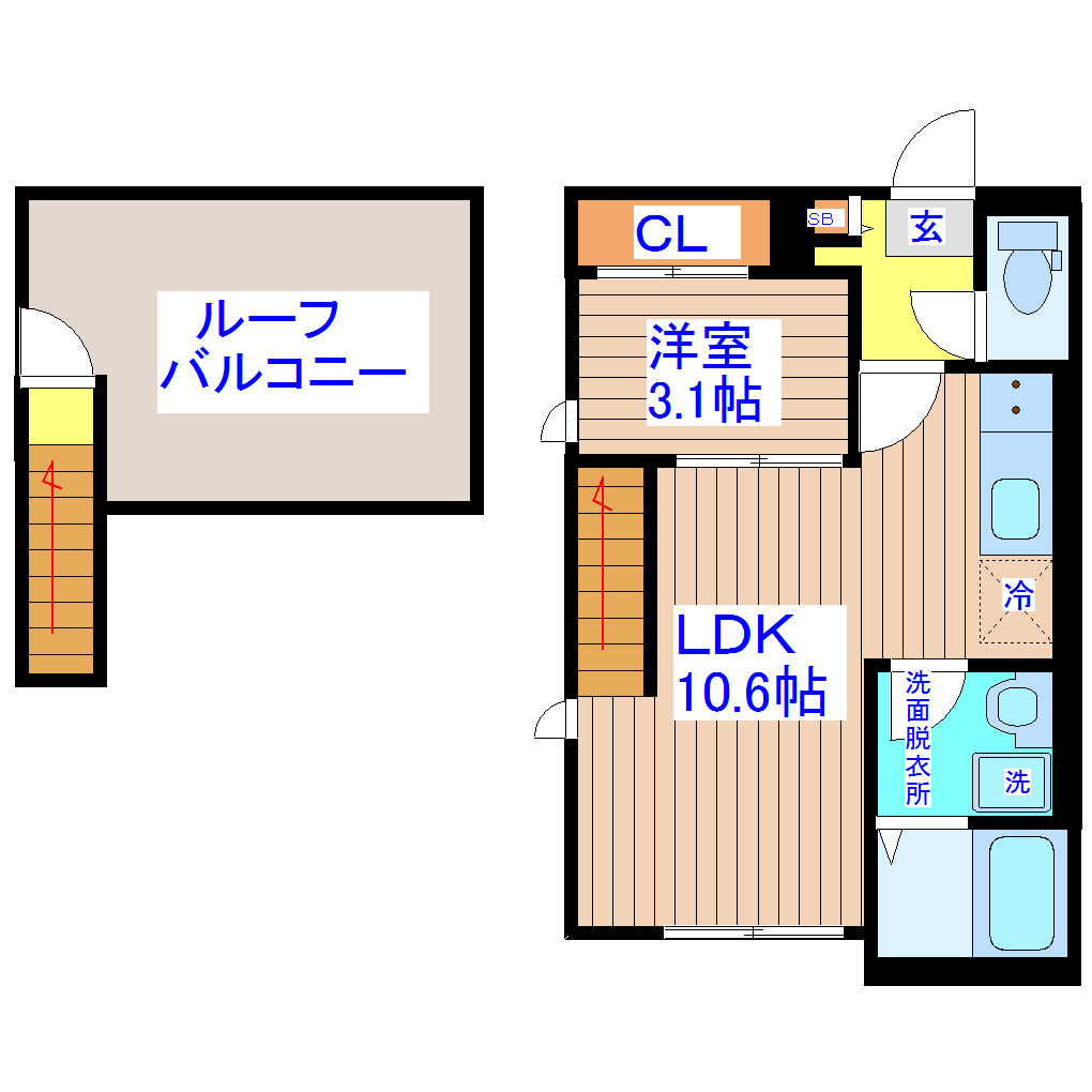 GRANDTIC連坊の間取り