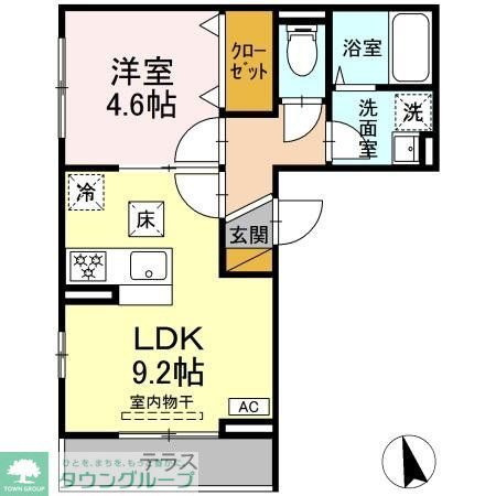 市川市新田のアパートの間取り