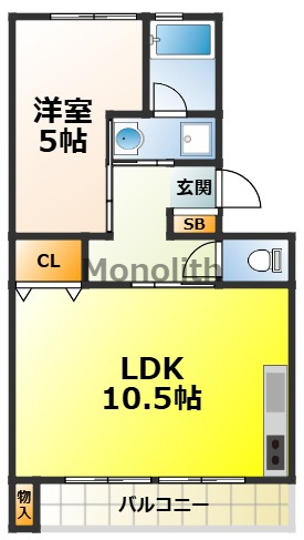 堺市南区原山台のマンションの間取り