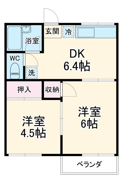 ストリーム島崎Ａの間取り