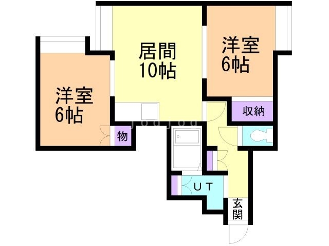 ピアコート平岡Ｄの間取り