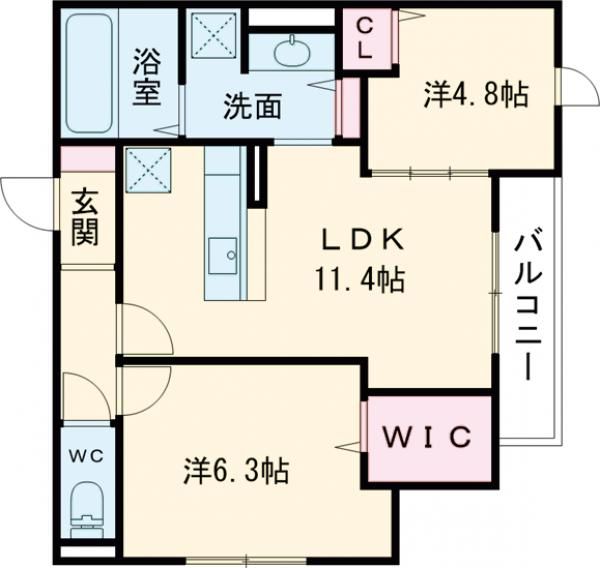 ロイズパレス中百舌鳥WESTの間取り