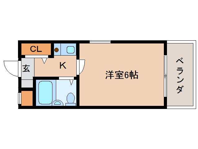 生駒市谷田町のマンションの間取り