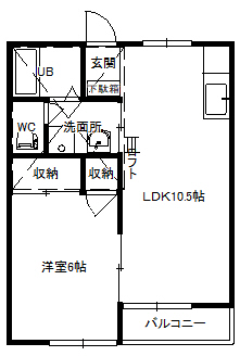 グリーンヴィラAの間取り