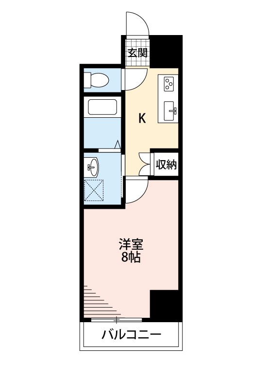 北九州市八幡西区丸尾町のマンションの間取り