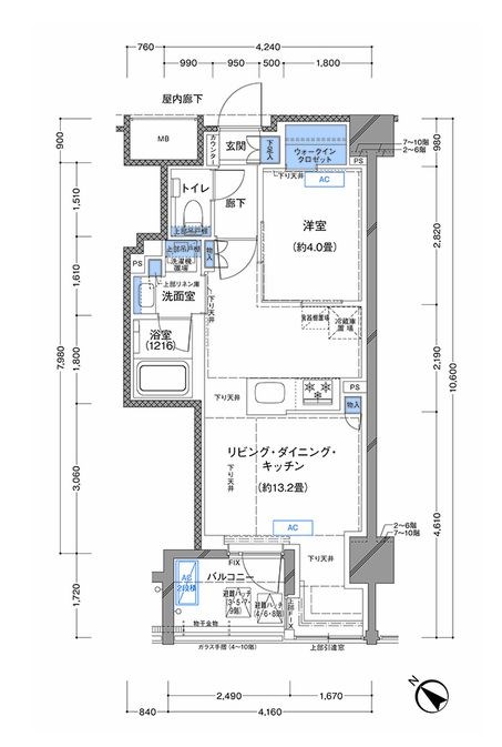 ラティエラ横濱大通り公園の間取り