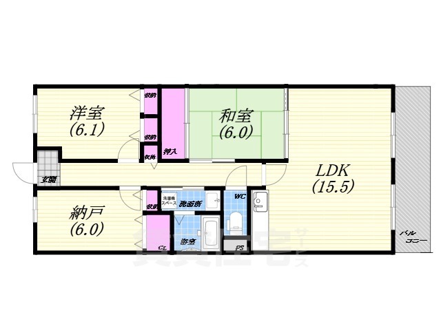 フォリア岡本の間取り