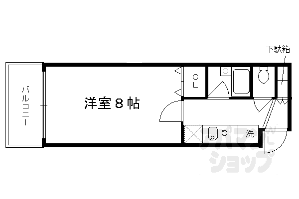 サンバリエ木屋町の間取り写真