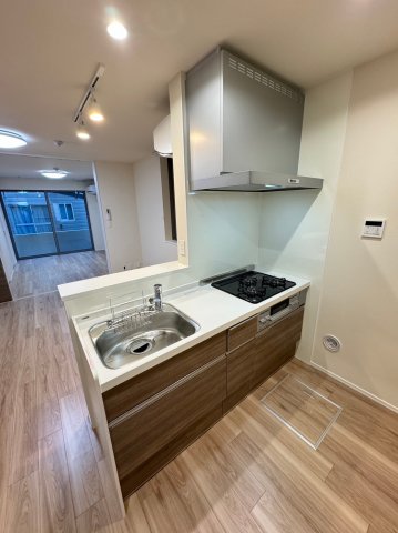 キッチン　★グリル付きガス３口システムキッチン★