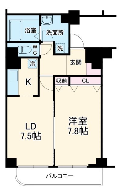グリフォーネ横浜・西口の間取り写真