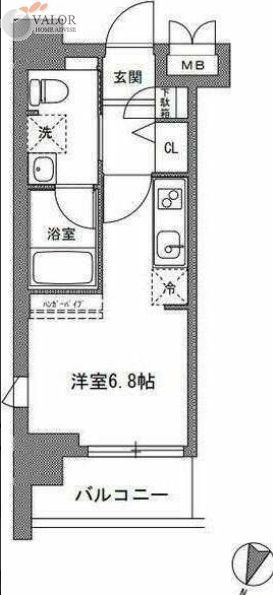 TLRレジデンス川崎大師の間取り写真