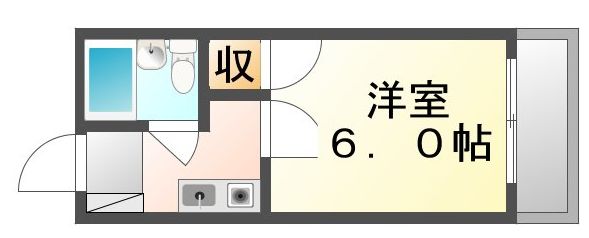 福山市道三町のマンションの間取り