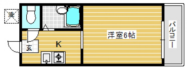 和田１丁目ワンルームの間取り