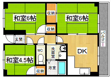 喜よしコーポの間取り