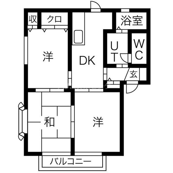 リヴェール戸祭Aの間取り