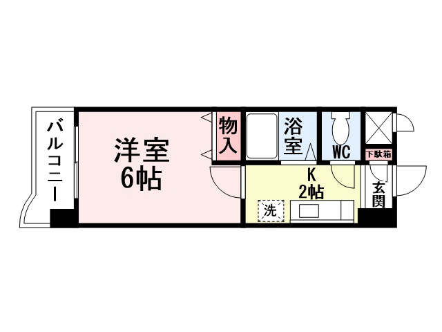 ライオンズマンション小倉駅南第2の間取り