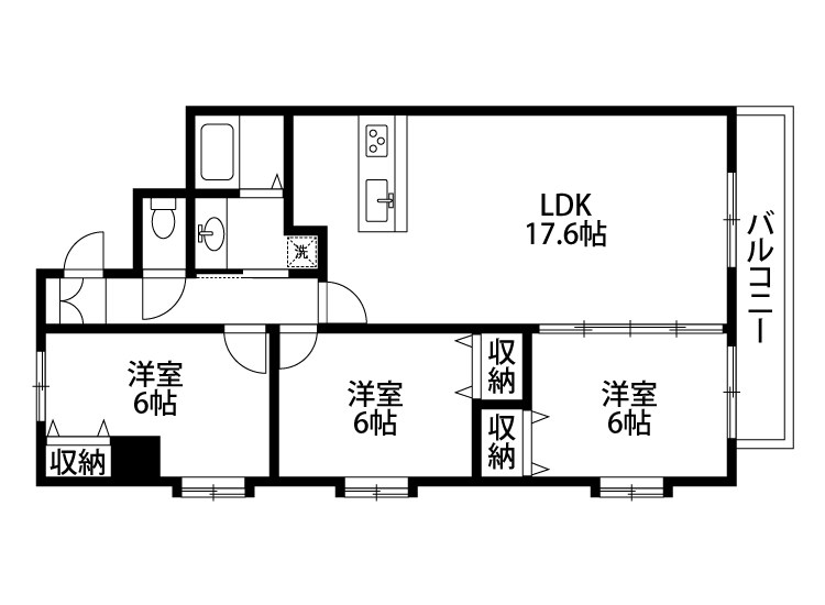 エトワール神道寺の間取り