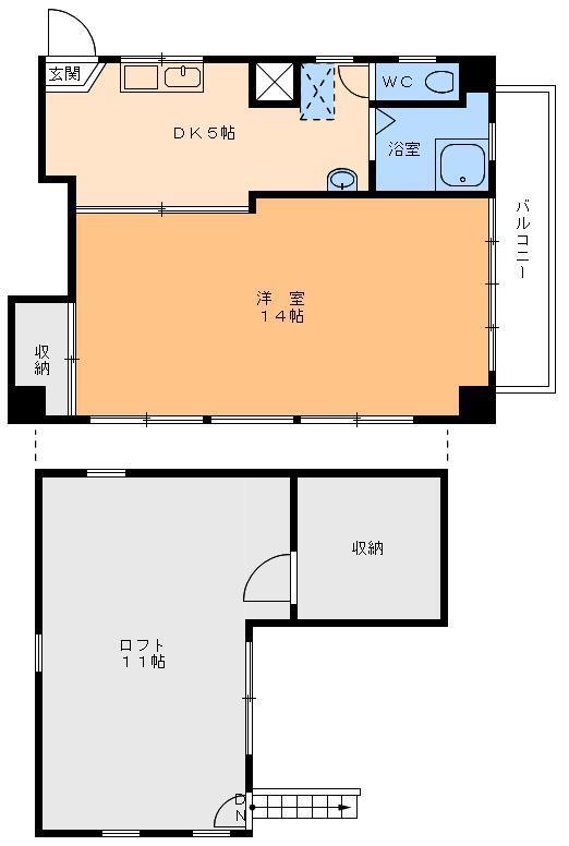 三和マンション末広の間取り