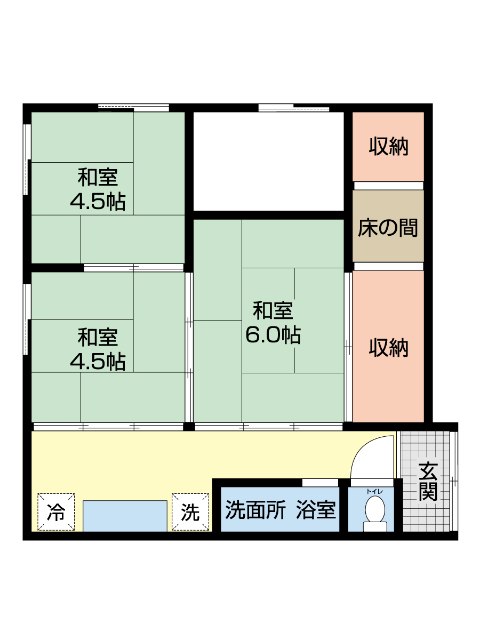 島崎ハイツの間取り