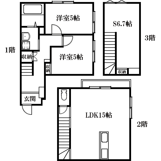 【町田ロイヤルハイツVIIの間取り】